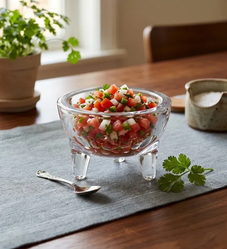 Mini Molcajete Plástico Transparente Cristal Abastecedora Mercantil