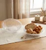 Panera Plástica Transparente Tejida Boda Recuerdo Eventos