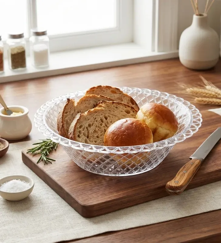 Panera Plástica Transparente Tejida Tulipán – Abastecedora Mercantil