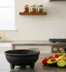 Molcajete Salsero Plástico Negro Mediano – Abastecedora Mercantil