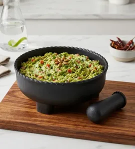 Molcajete Grande de Plástico Negro – Abastecedora Mercantil