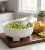 Molcajete Grande de Plástico Blanco – Abastecedora Mercantil