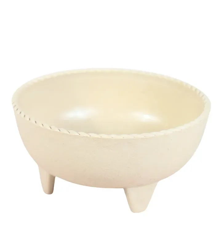 Molcajete Mediano de Plástico Beige – Abastecedora Mercantil