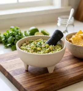 Molcajete Mediano de Plástico Beige – Abastecedora Mercantil