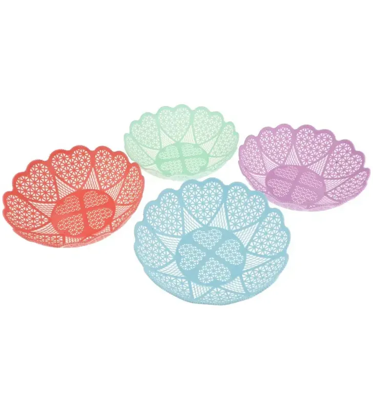 Canasta Plástica de Mesa Corazones – Abastecedora Mercantil