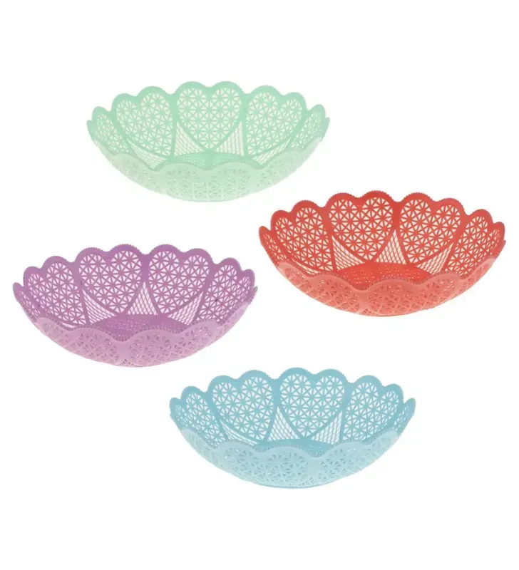 Canasta Plástica de Mesa Corazones – Abastecedora Mercantil