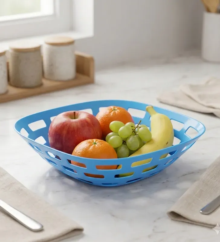 Frutero Plástico de Mesa Calado Cuadrado – Abastecedora Mercantil