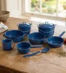 Batería de Cocina de Peltre 10 Pzas Azul Cinsa Esperanza
