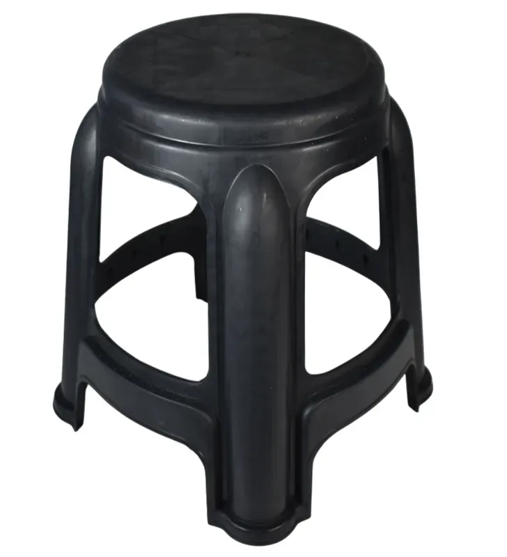 Banco redondo negro 46 cm alto Banco redondo negro 46 cm alto
