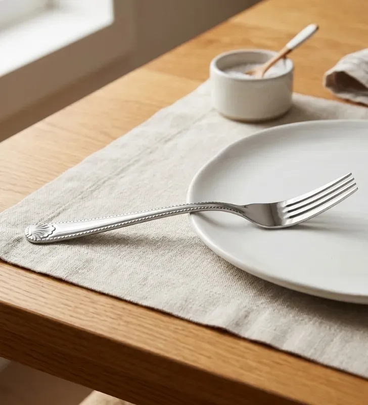 Tenedor de Mesa Leticia-Ranieri 46269 | Acero Inoxidable Clásico