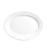 Platón Oval de Cerámica Polar Blanco 31 cm – Anfora