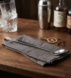 Cuchara de Bar con Gancho Málaga de Acero Inoxidable – Moven
