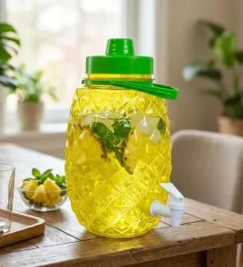 Vitrolero Envase Piña 15L Amarillo con Llave y Asa | ALCAPET