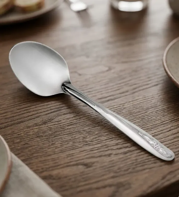Cuchara Sopera Jazmín-Möven B793SDEA | Acero Inoxidable con Grabado