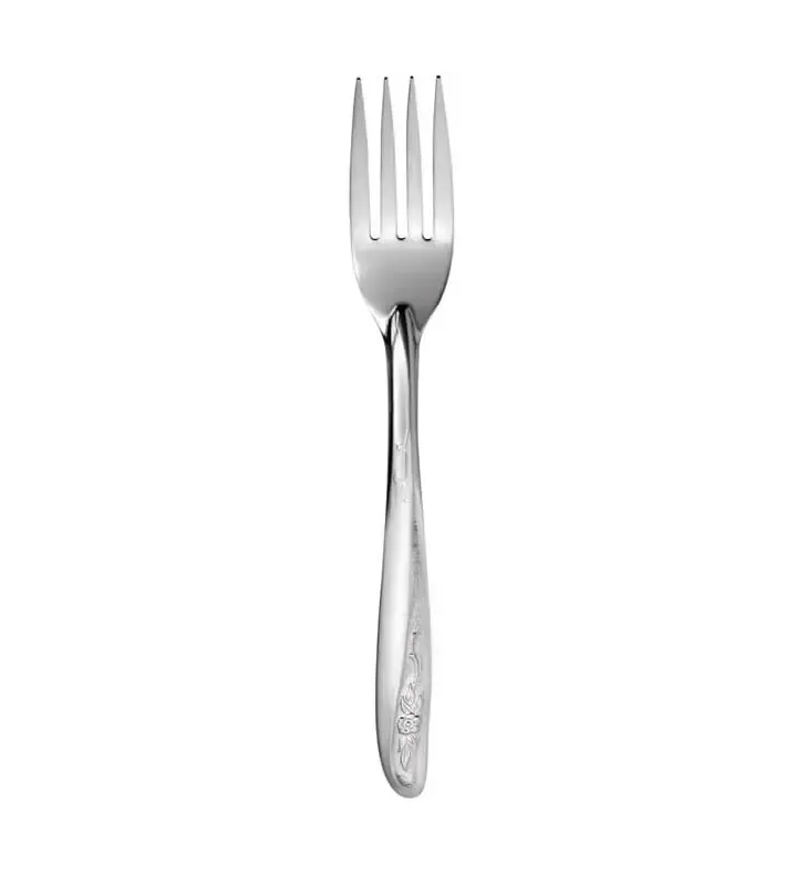 Tenedor de Mesa Jazmín-Möven | Acero Inoxidable con Grabado