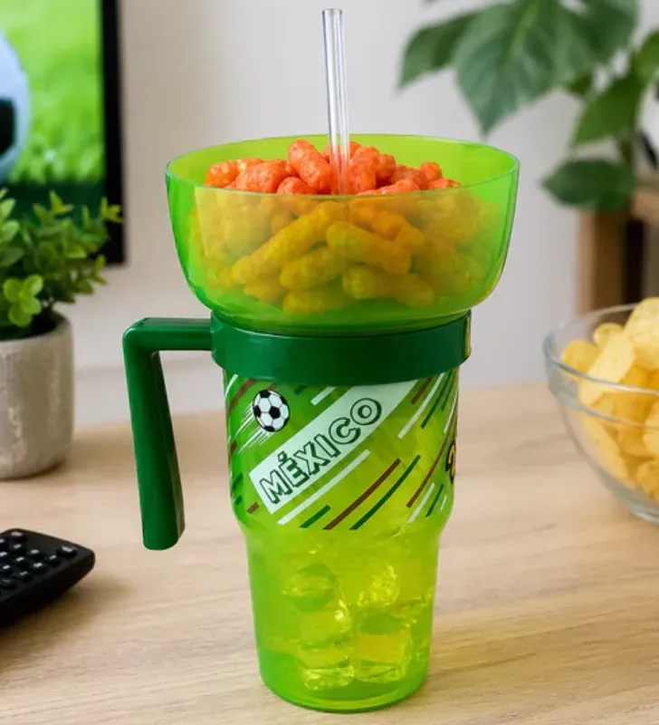 Vaso Botanero Campeón 1L Yuliana MU-454 – Diseño 2 en 1