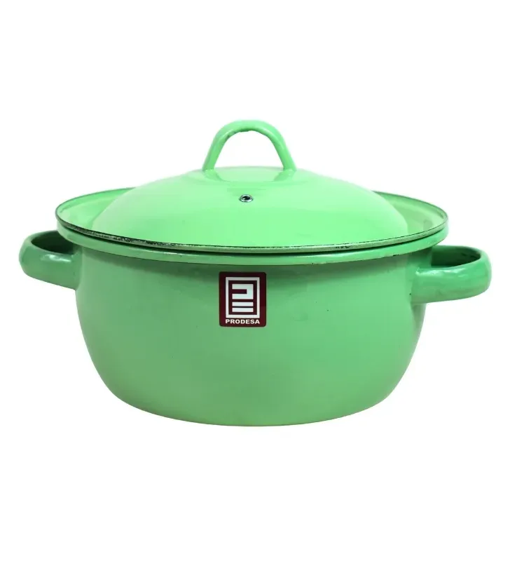 Budinera 22 de Peltre con Tapa Verde Pistache – Prodesa