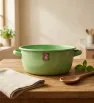 Budinera 26 de Peltre con Tapa Verde Pistache – Prodesa