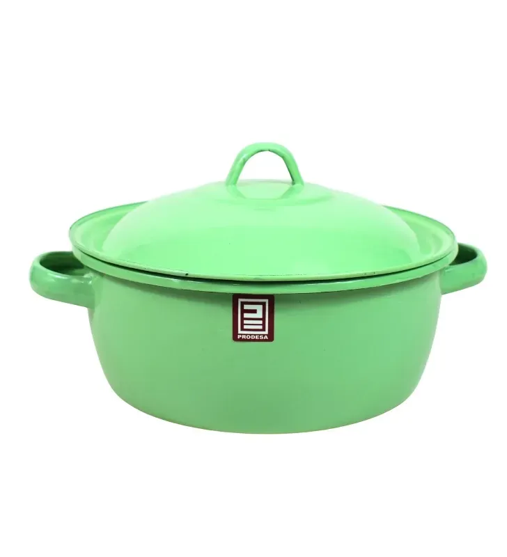 Budinera 26 de Peltre con Tapa Verde Pistache – Prodesa