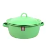 Budinera 26 de Peltre con Tapa Verde Pistache – Prodesa