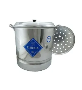 Vaporera Timesa #34 – 34 cm / 30 L Tamalera Profesional
