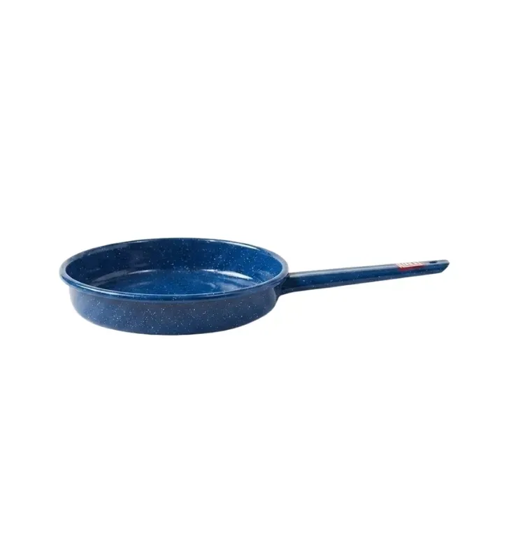 Sartén de Peltre No. 22 Azul Zafiro Jaspeado con Mango – Prodesa