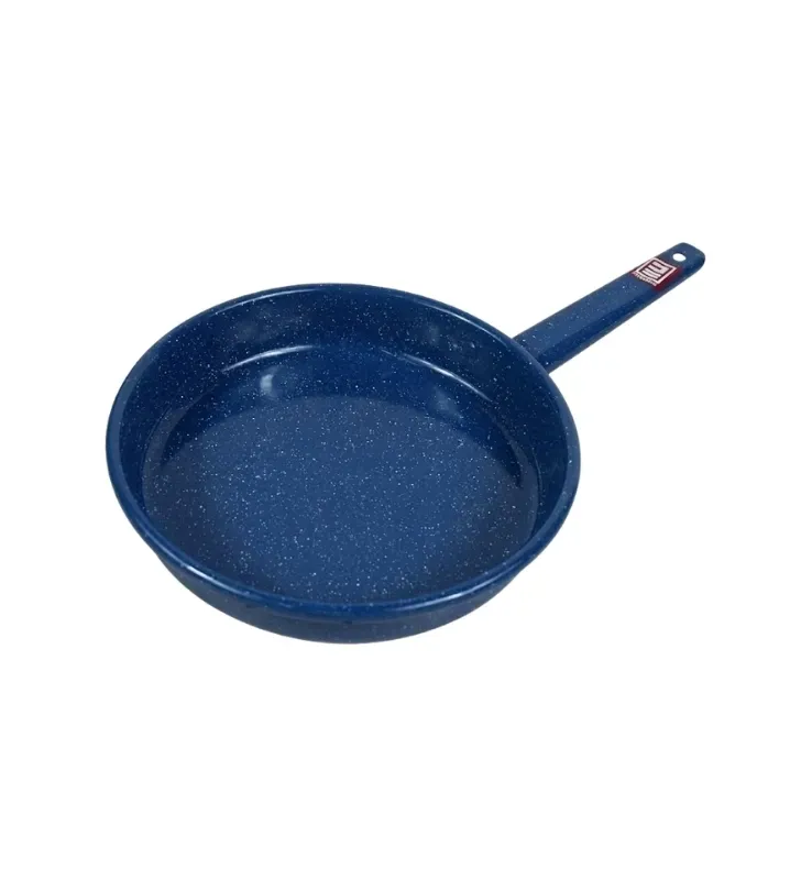Sartén de Peltre No. 22 Azul Zafiro Jaspeado con Mango – Prodesa