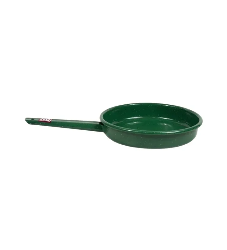 Sartén de Peltre No. 22 Verde Esmeralda Jaspeado con Mango – Prodesa