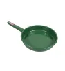 Sartén de Peltre No. 22 Verde Esmeralda Jaspeado con Mango – Prodesa