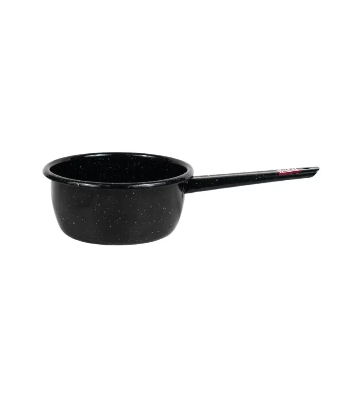 Cacerola de Peltre No. 18 Negro Moteado con Mango – Prodesa
