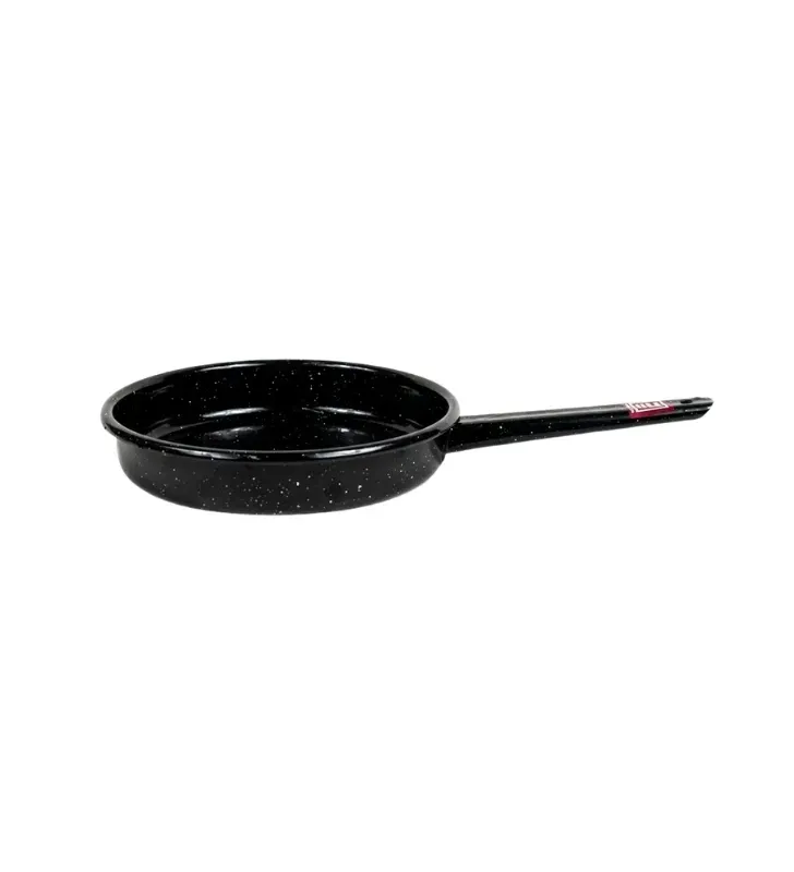 Sartén de Peltre No. 22 Negro Moteado con Mango – Prodesa