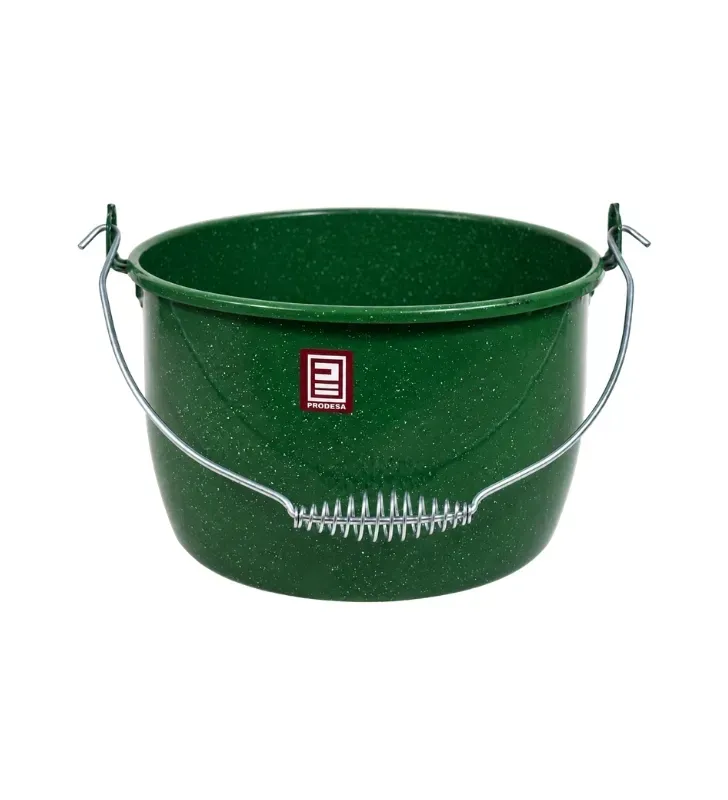 Olla de Peltre No. 24 Verde Esmeralda Jaspeado con Tapa – Prodesa
