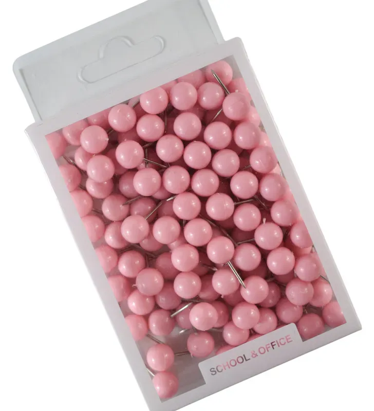 Tachuelas push‑pin de cabeza redonda colores surtidos