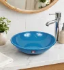 Lavamanos de Peltre 40 cm PRODESA Azul Turquesa | Acero Porcelanizado