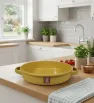 Arrocera de Peltre 24 cm PRODESA Mostaza | Acero Porcelanizado