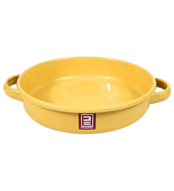 Arrocera de Peltre 24 cm PRODESA Mostaza | Acero Porcelanizado