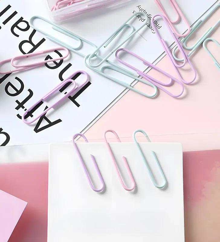 Clips metálicos pastel – binder clips suaves