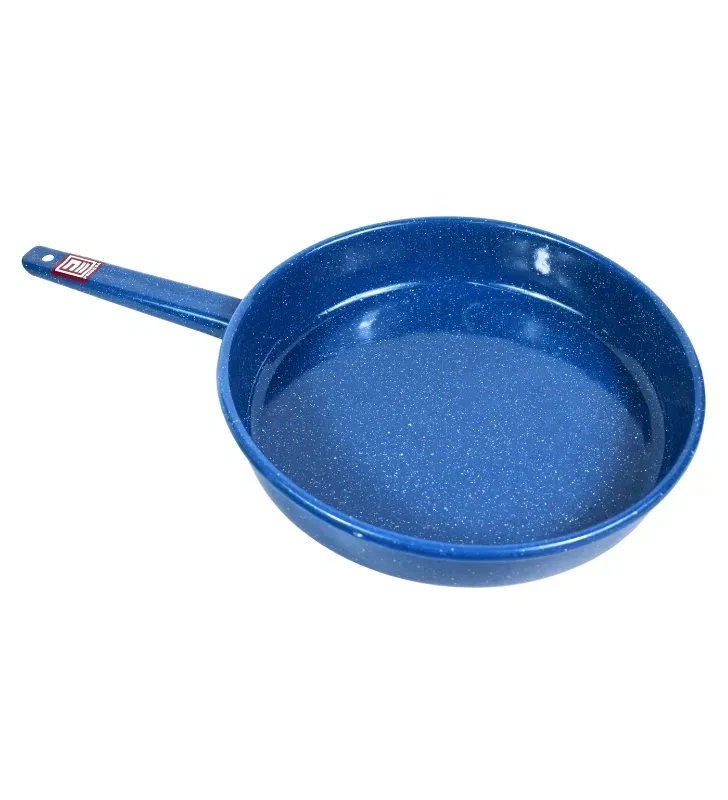 Sartén de Peltre No. 26 Azul Zafiro Jaspeado con Mango – Prodesa