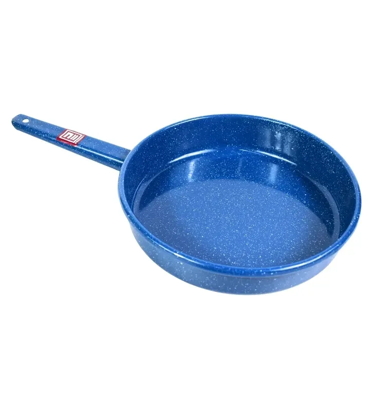 Sartén de Peltre No. 24 Azul Zafiro Jaspeado con Mango – Prodesa
