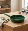Sartén de Peltre No. 24 Verde Esmeralda Jaspeado con Mango – Prodesa