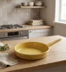 Sartén de Peltre No. 24 Mostaza con Mango – Prodesa