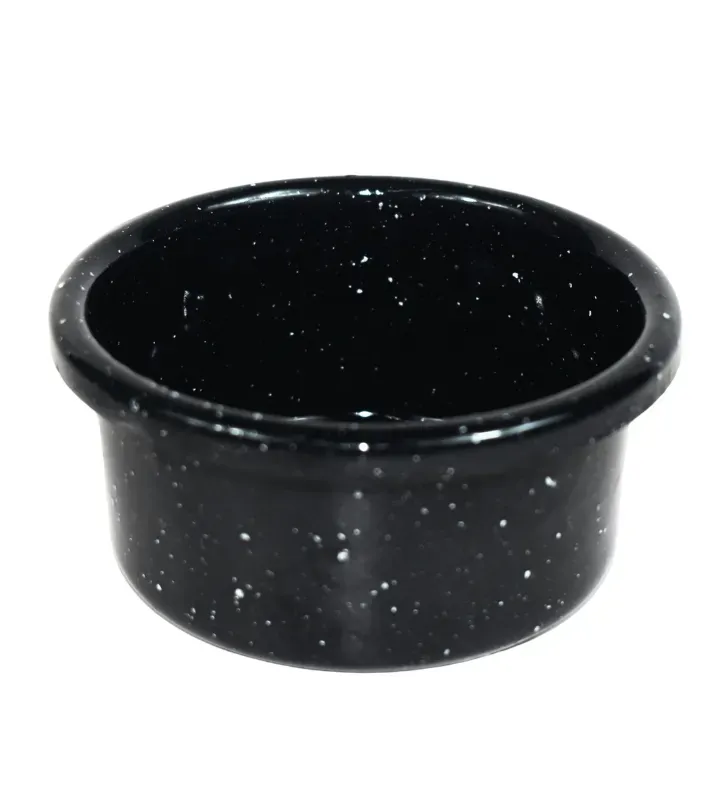 Tazón Multiusos de Peltre 250 ml Negro Moteado – Prodesa