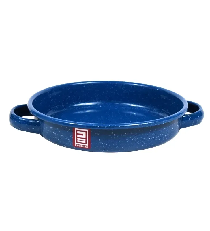 Arrocera de Peltre No. 22 Azul Zafiro Jaspeado con Asas – Prodesa
