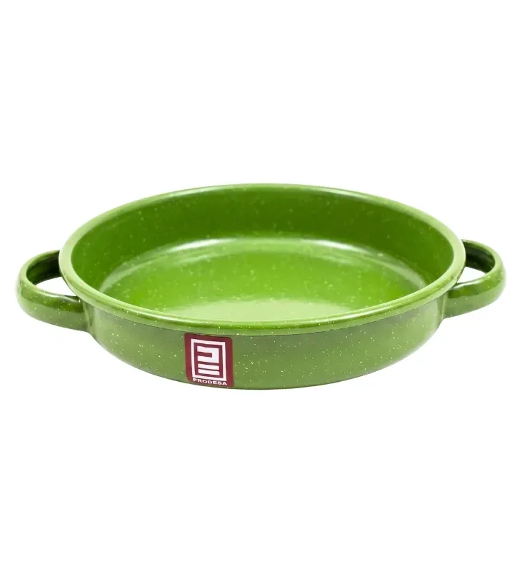 Arrocera de Peltre No. 22 Verde Jaspeado con Asas – Prodesa