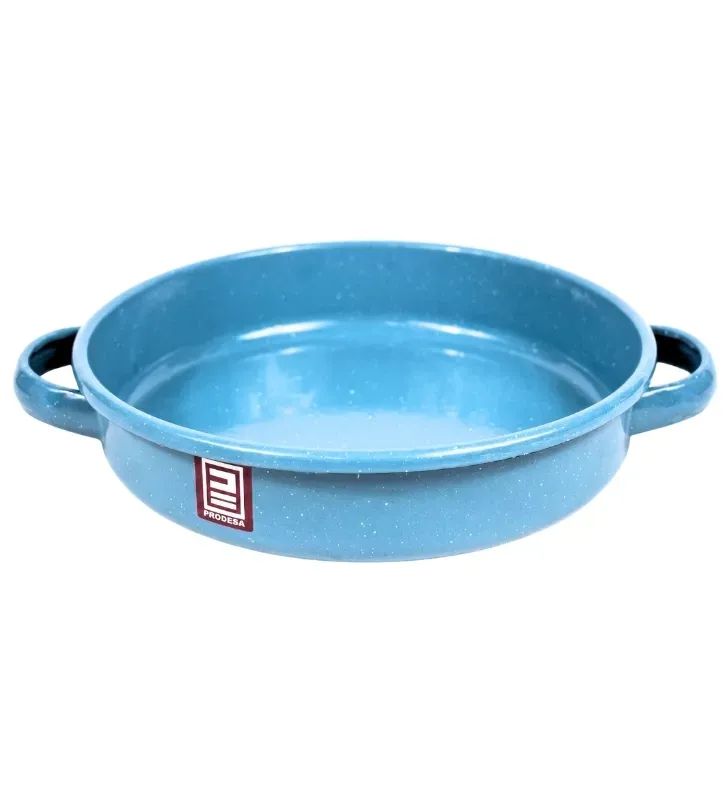 Arrocera de Peltre No. 24 Azul Turquesa con Asas – Prodesa