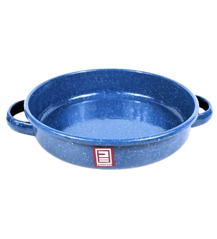 Arrocera de Peltre No. 24 Azul Zafiro Jaspeado con Asas – Prodesa