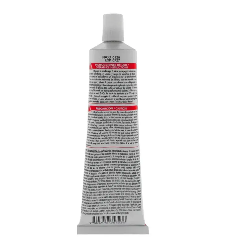 Sellador de Silicón 100% Transparente 85g – Santul 5723