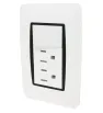 Placa con Apagador y 2 Contactos Blanca – Sanelec 4517