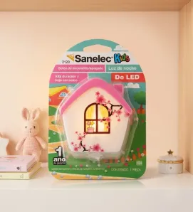 Luz de Noche LED Casita Rosa 5W 120V – Sanelec 2120