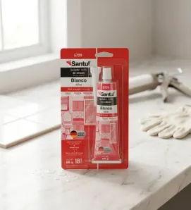 Sellador de Silicón 100% Blanco 85g – Santul 5729